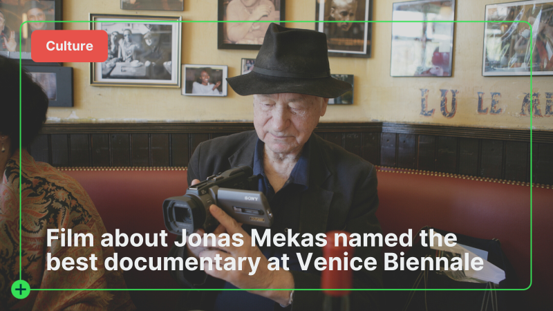 Film about Jonas Mekas by KD Davison named best documentary on cinema at the Venice Biennale